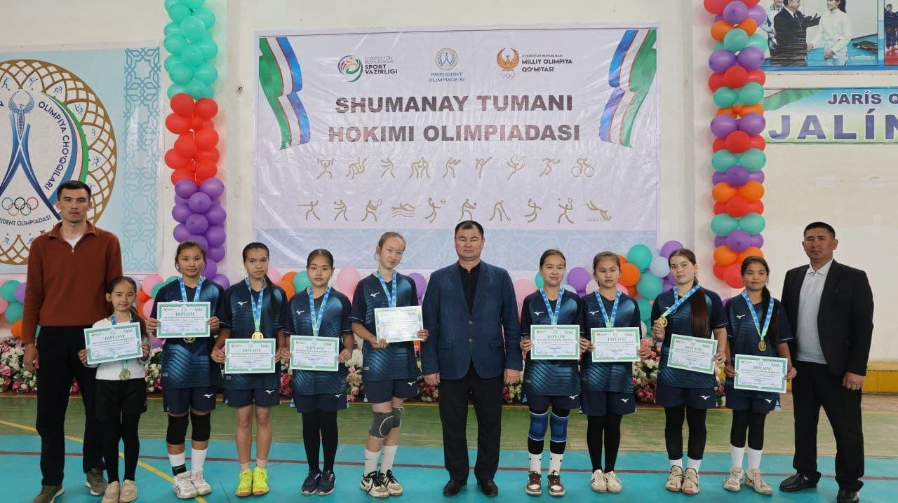 В Шуманае прошли соревнования по волейболу