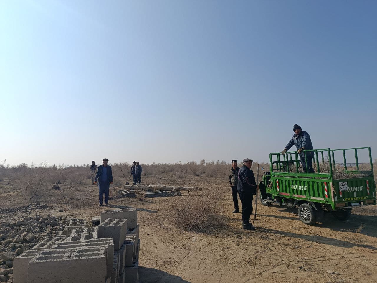 Umumxalq xayriya hashari doirasida qabriston hududi obodonlashtirildi