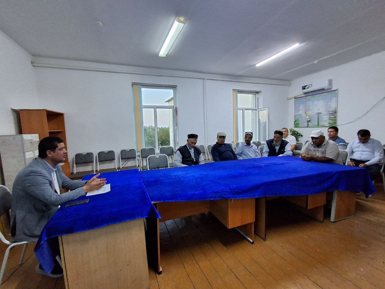 Polvonlar mahallasida aholi bandligini ta’minlash va daromadlarini oshirish masalalari muhokama qilindi