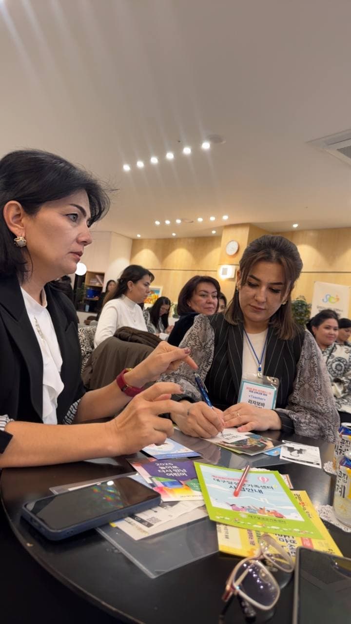 Qorovulbozordagi maktabgacha ta’lim tashkiloti direktori Janubiy Koreyada malaka oshirmoqda.