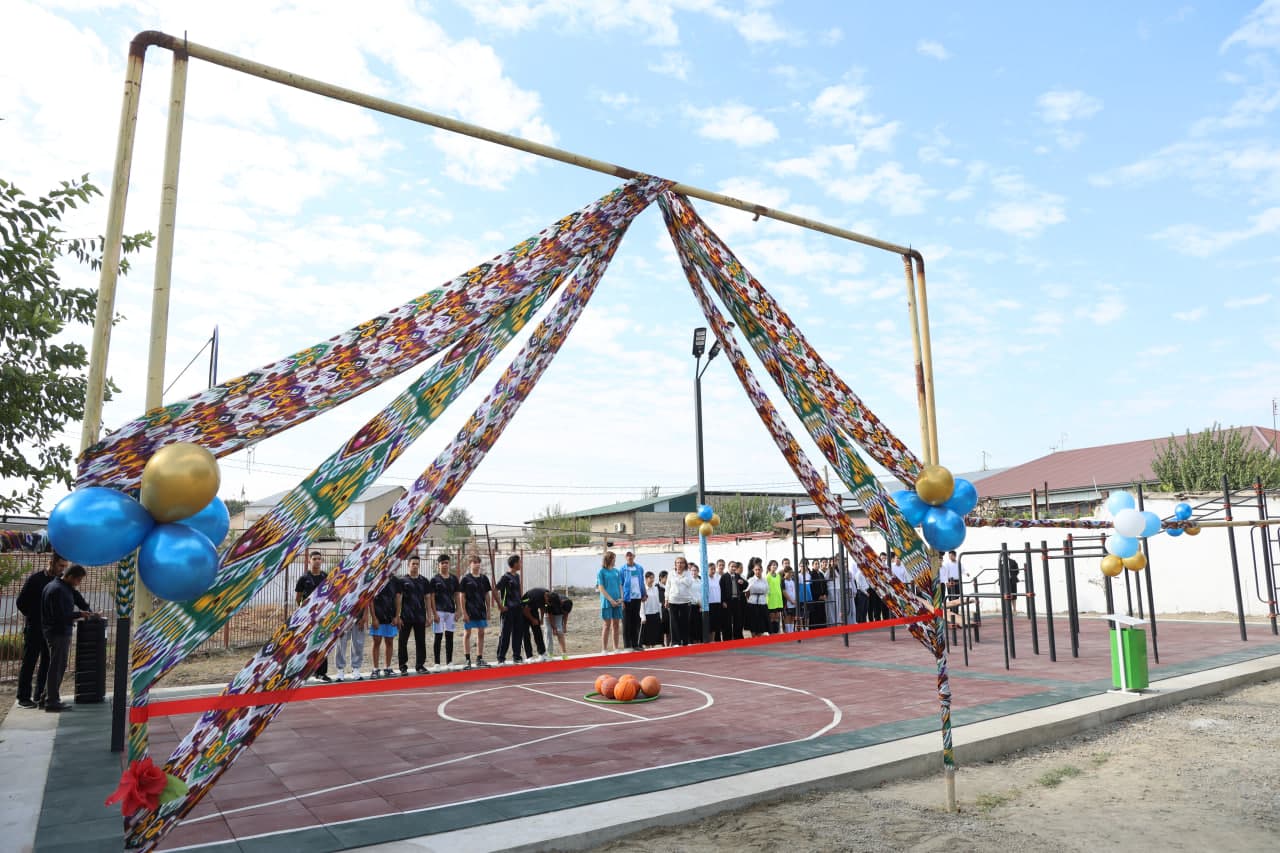 Kogon shahrida yangi sport maydonchasi foydalanishga topshirildi!