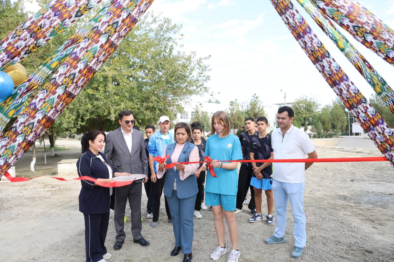 Kogon shahrida yangi sport maydonchasi foydalanishga topshirildi!