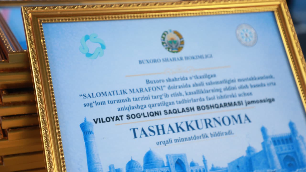 Бир ой давом этган "Саломатлик марафони" якунланди