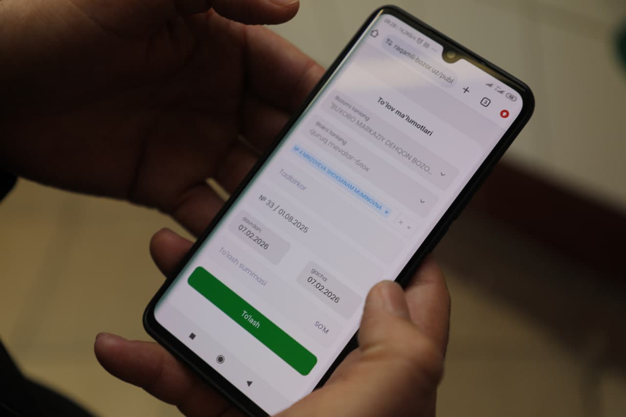 "Марказий деҳқон бозори" АЖ тўлиқ рақамлаштирилмоқда