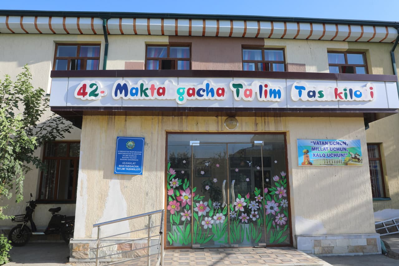 Бухоро шаҳрида яна бир мактабгача таълим ташкилоти замонавий қиёфа касб этмоқда