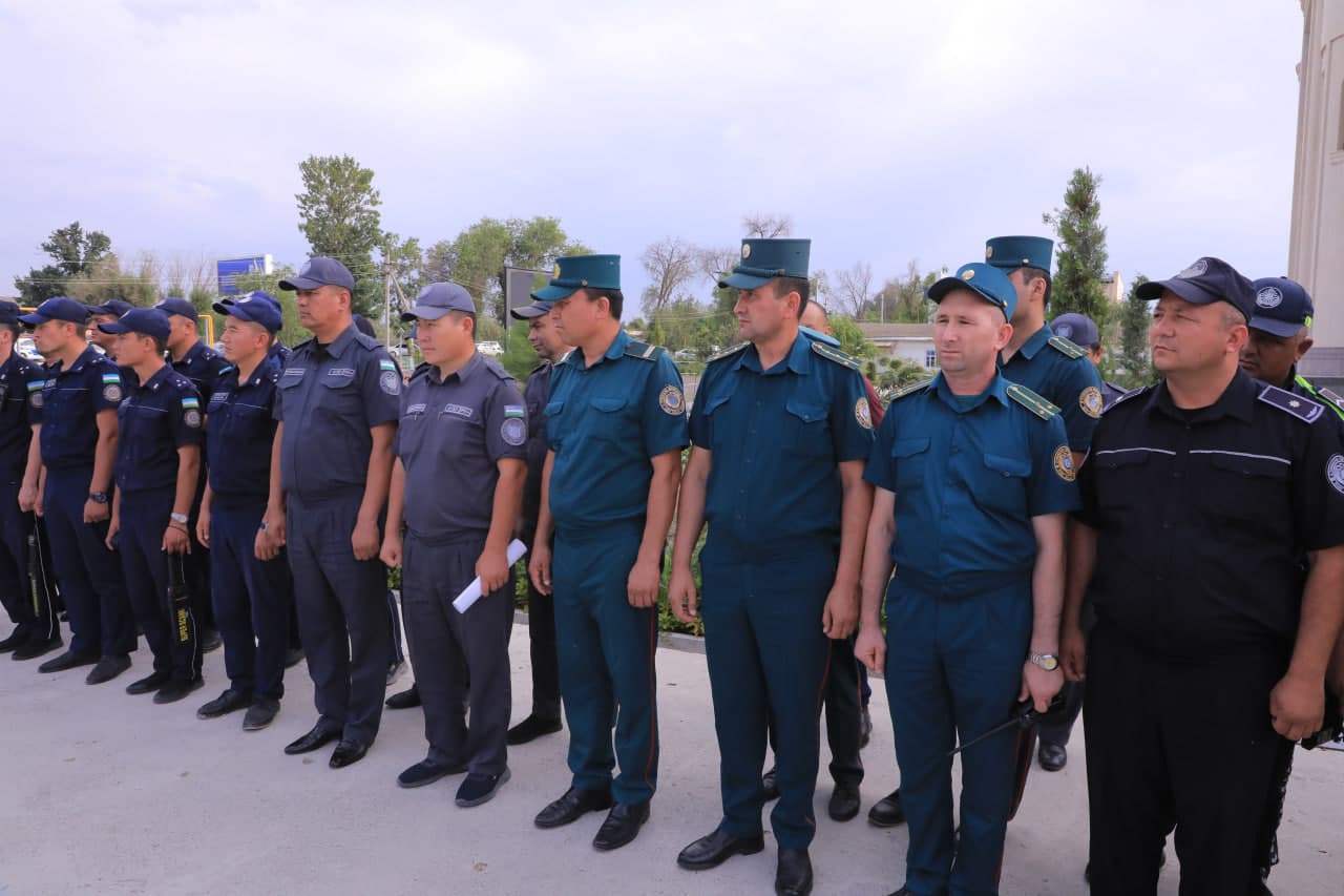 Sardoba tumanida Qurbon hayiti bayramini tinch va xavfsiz muhitda o‘tkazishni ta’minlash maqsadida xizmat oldi yo‘riqnomasi o‘tkazildi.