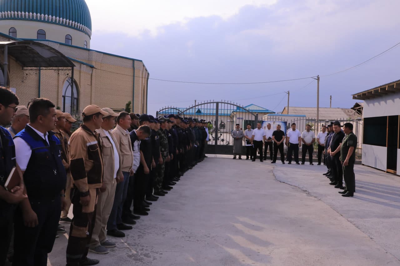 Sardoba tumanida Qurbon hayiti bayramini tinch va xavfsiz muhitda o‘tkazishni ta’minlash maqsadida xizmat oldi yo‘riqnomasi o‘tkazildi.