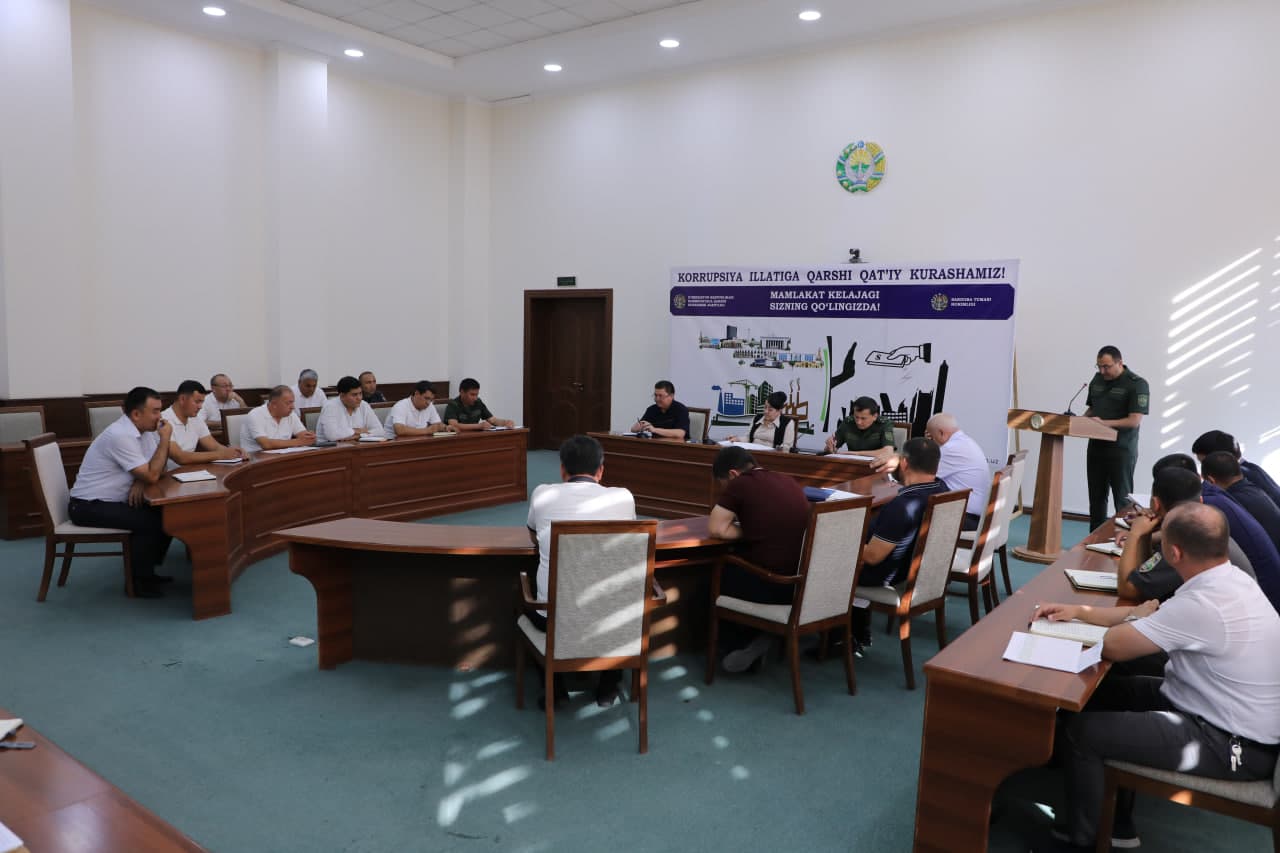 Sirdaryo viloyati Korrupsiyaga qarshi kurashish hududiy Kengashining navbatdagi sayyor yig‘ilishi Sardoba tumanida o‘tkazildi