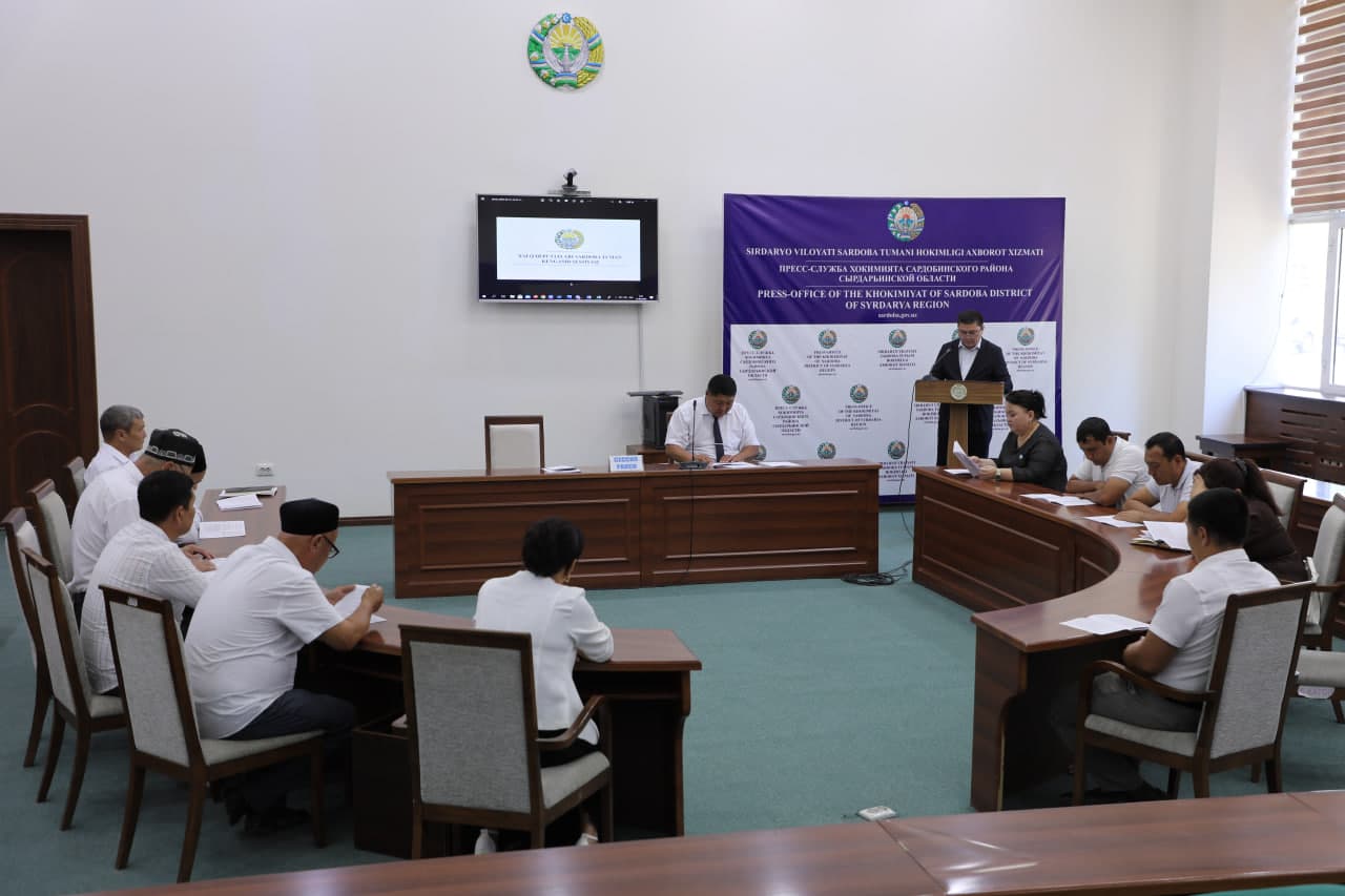 VII chaqiriq Xalq deputatlari Sardoba tuman Kengashining navbatdagi o'ttiz uchinchi sessiyasi bo‘lib o‘tdi.