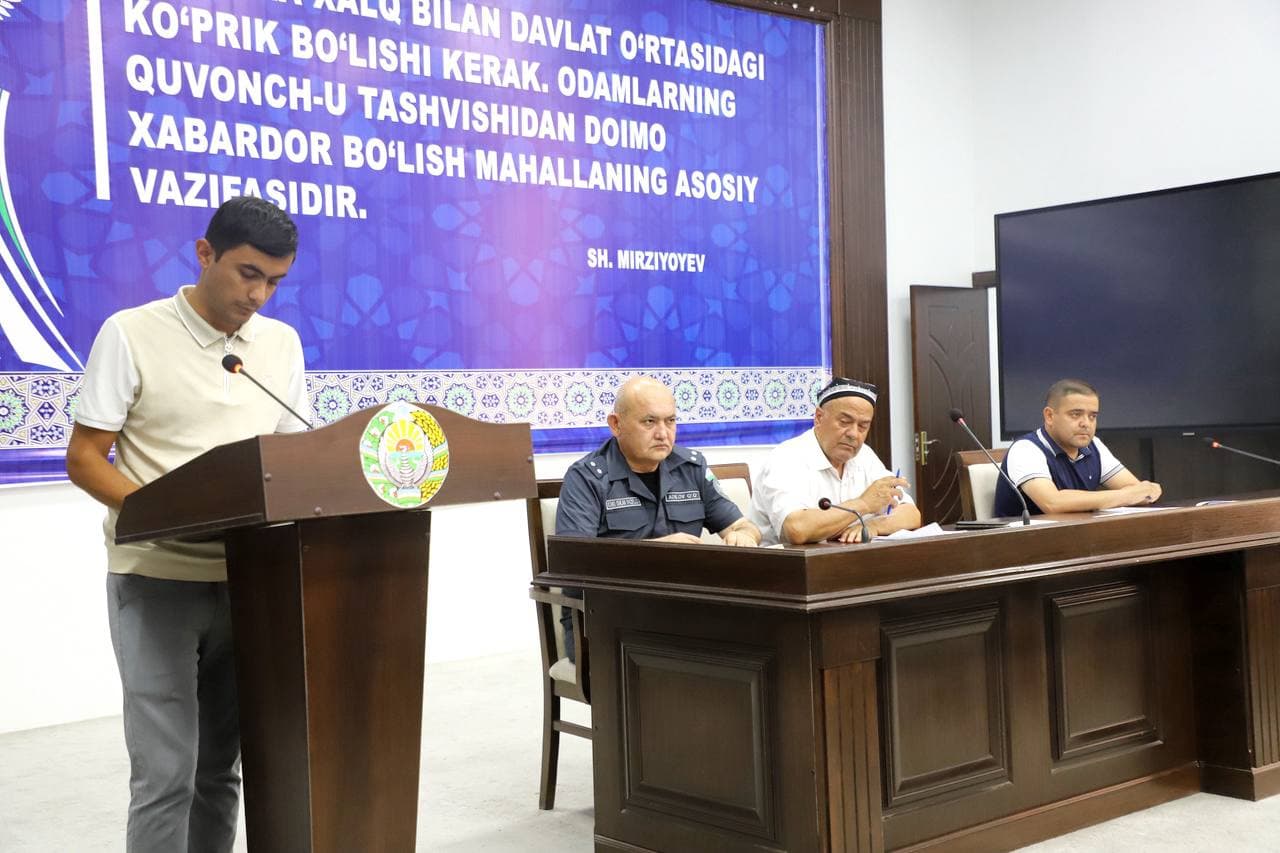 Buxoro tumanida mahallani qo‘llab-quvvatlash tuman Kengashining 1-yarim yillik yakunlari bo‘yicha tahliliy-tanqidiy yig’ilish o’tkazildi
