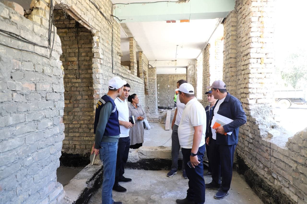 Bukhara District: Secondary School No. 13 Is Taking on a Modern Look.