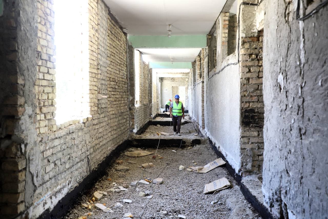 Bukhara District: Secondary School No. 13 Is Taking on a Modern Look.
