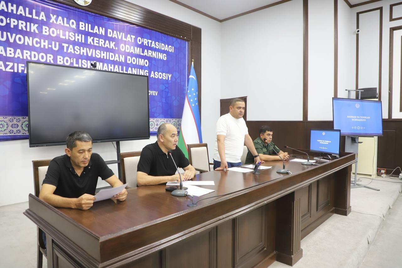 Buxoro tumanida rahbar va yoshlar uchrashuvi bo‘lib o‘tdi