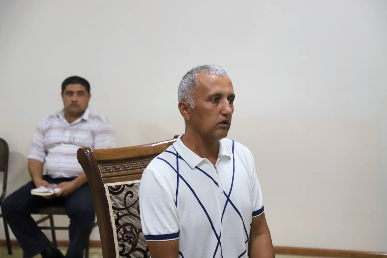 Head of Bukhara District Anvarjon Ochilov Holds Regular Reception for Citizens