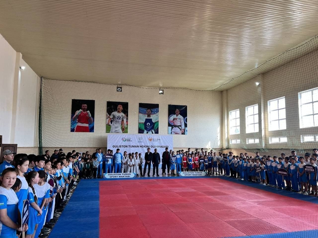 Guliston tumanida “Yangi O‘zbekiston Olimpiya cho‘qqilari” hamda “Prezident Olimpiadasi” sport musobaqalarining 2026-yilgi mavsumiga tantanali ravishda start berildi.