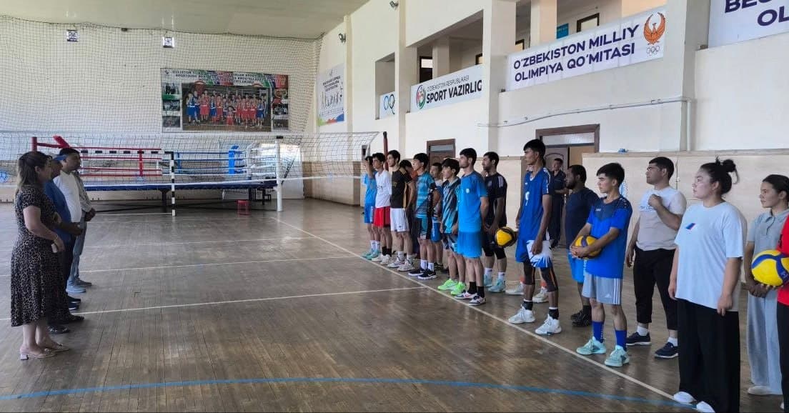 Guliston tumanida Ichki ishlar vaziri kubogi uchun voleybol musobaqasining tuman bosqichi bo‘lib o‘tdi