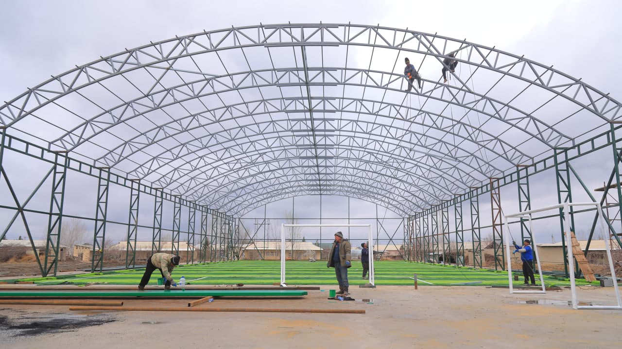 "Open byudjet": Opshoqlik bolajonlar uchun zamonaviy sport maydoni barpo etilmoqda.