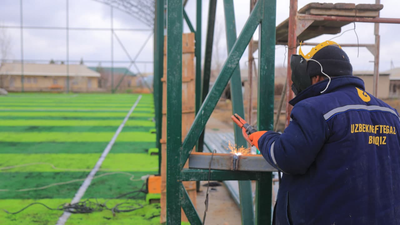 "Open byudjet": Opshoqlik bolajonlar uchun zamonaviy sport maydoni barpo etilmoqda.