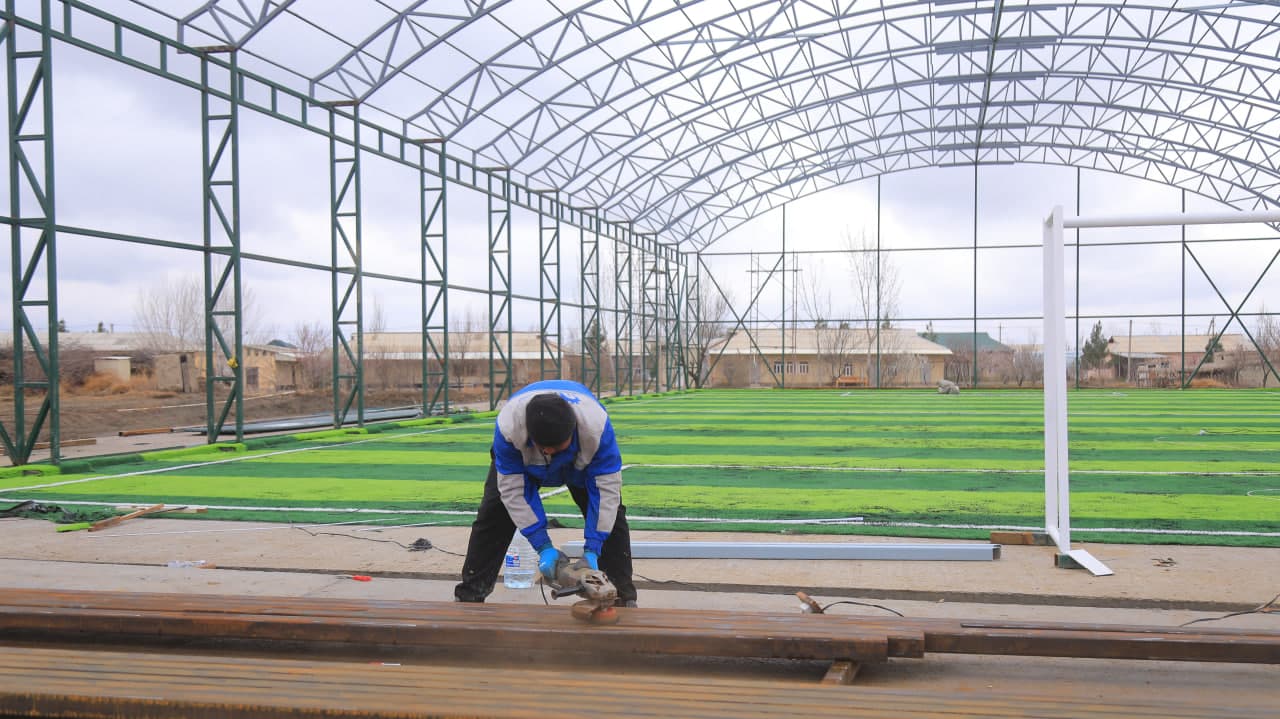 "Open byudjet": Opshoqlik bolajonlar uchun zamonaviy sport maydoni barpo etilmoqda.