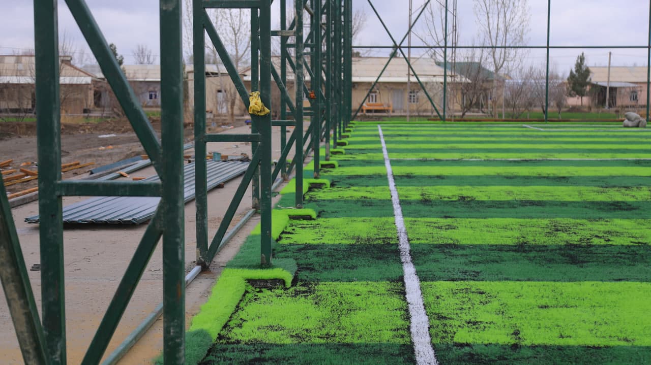 "Open byudjet": Opshoqlik bolajonlar uchun zamonaviy sport maydoni barpo etilmoqda.