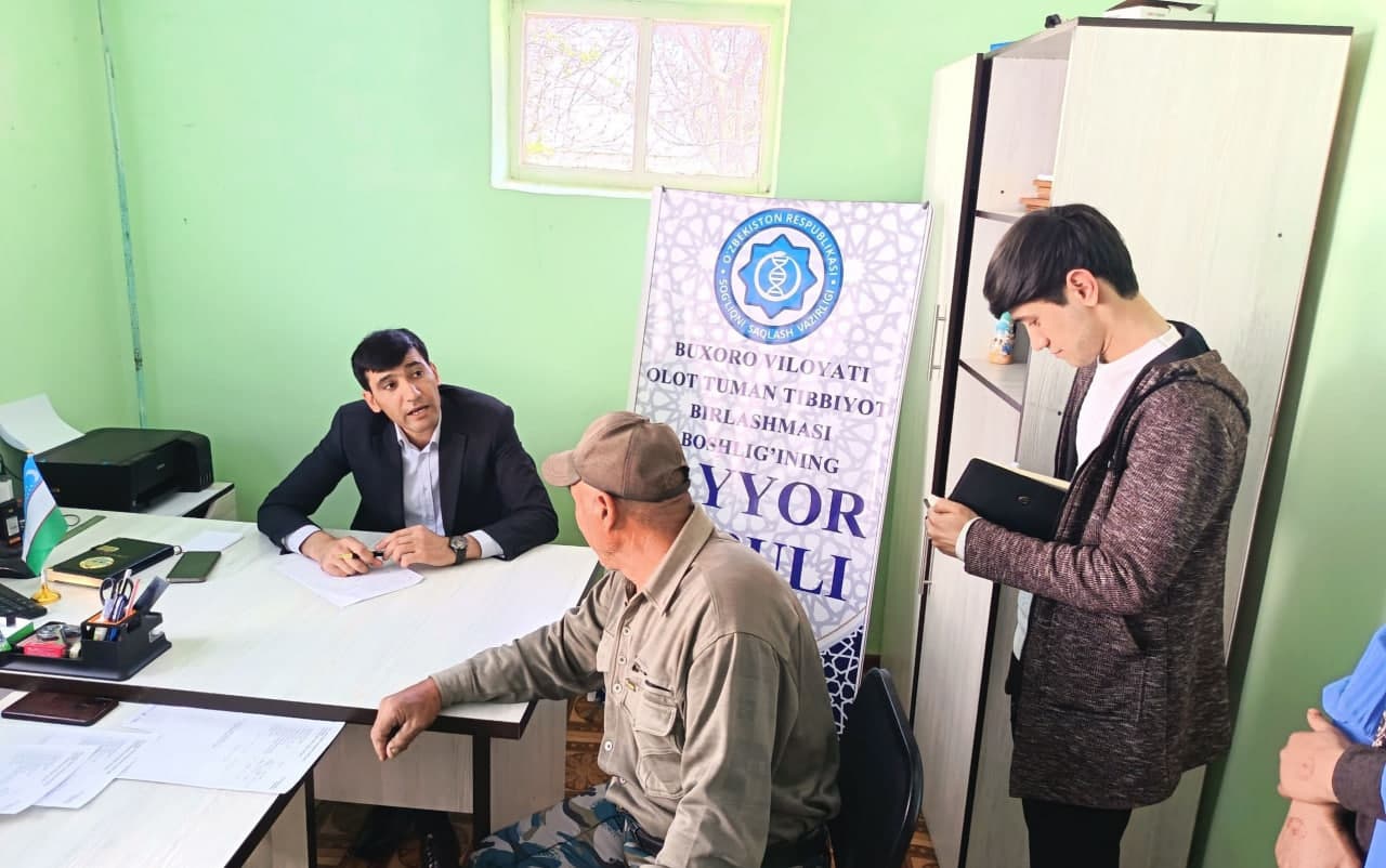 "Xosabo‘yi" mahallasida sayyor qabul: Aholi salomatligi e’tibor markazida.