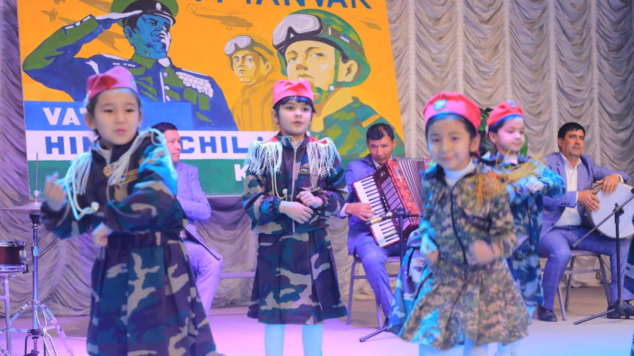 14-yanvar – Vatan himoyachilari kuniga bag‘ishlangan bayram tadbiri bo‘lib o‘tdi