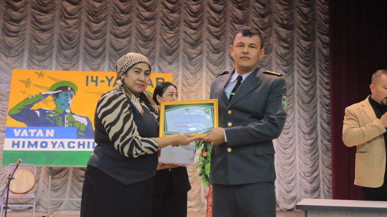 14-yanvar – Vatan himoyachilari kuniga bag‘ishlangan bayram tadbiri bo‘lib o‘tdi