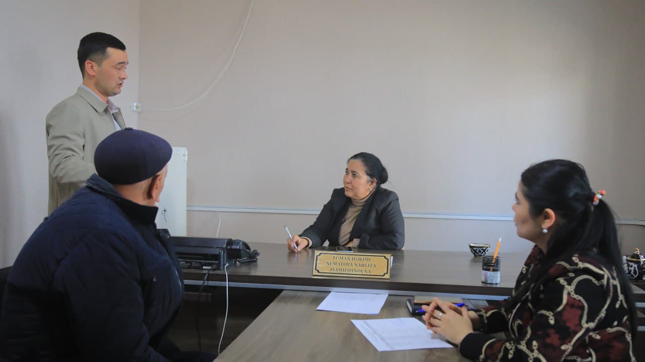 Xalq qabulxonasida fuqarolar murojaatlari o‘rganildi