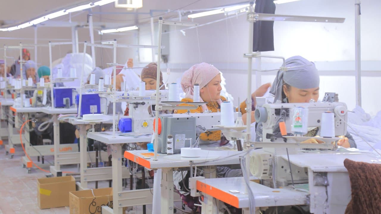 "Veltonix" MCHJda 100 nafar ayollar bandligini ta’minlandi.