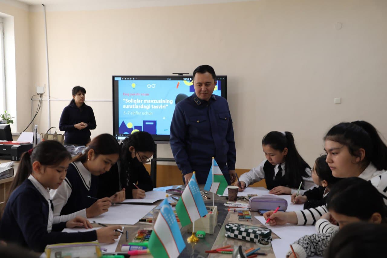 "Soliq bilimlari – yosh avlodga" koʻrik-tanlovining birinchi bosqichi Samarqand viloyatida