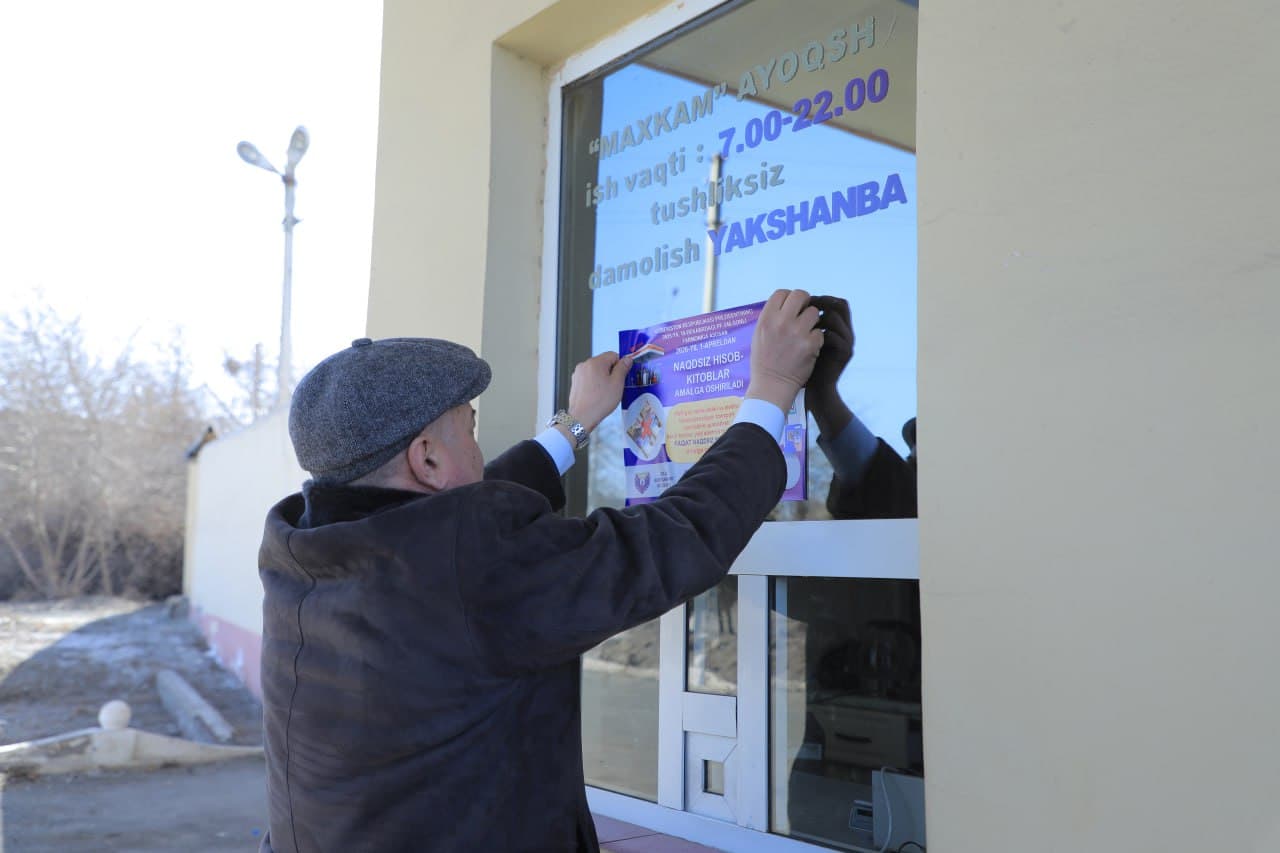 Hisob-kitoblar naqdsiz amalga oshirilishi tushuntirildi