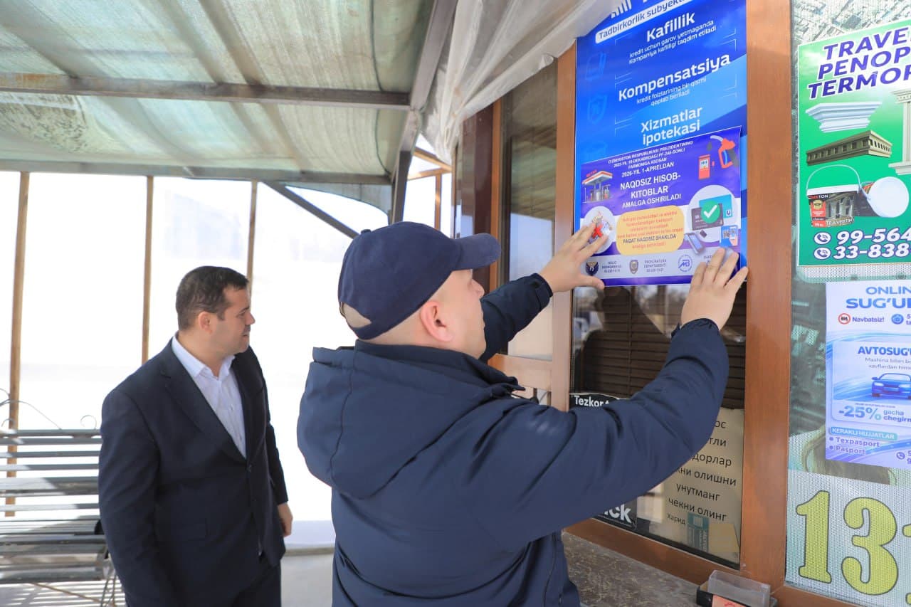 Hisob-kitoblar naqdsiz amalga oshirilishi tushuntirildi