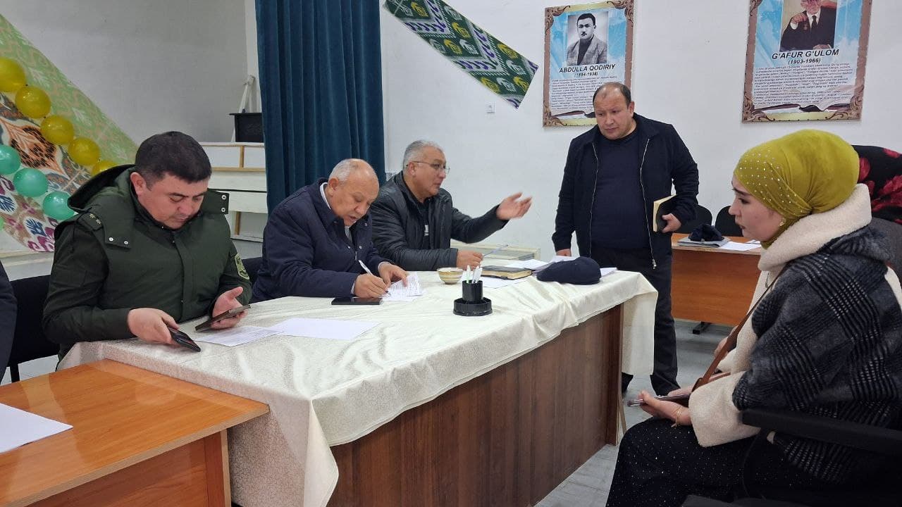 Дамариқ маҳалласида сайёр қабул: муаммолар жойида ўрганилди