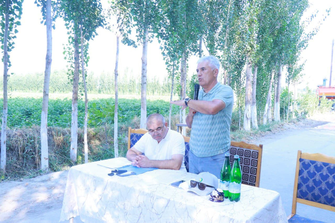 Dang‘ara tumanida 2025 yil hosili uchun ekilgan g‘o‘za maydonlarida "Dolzarb 45 kunlik