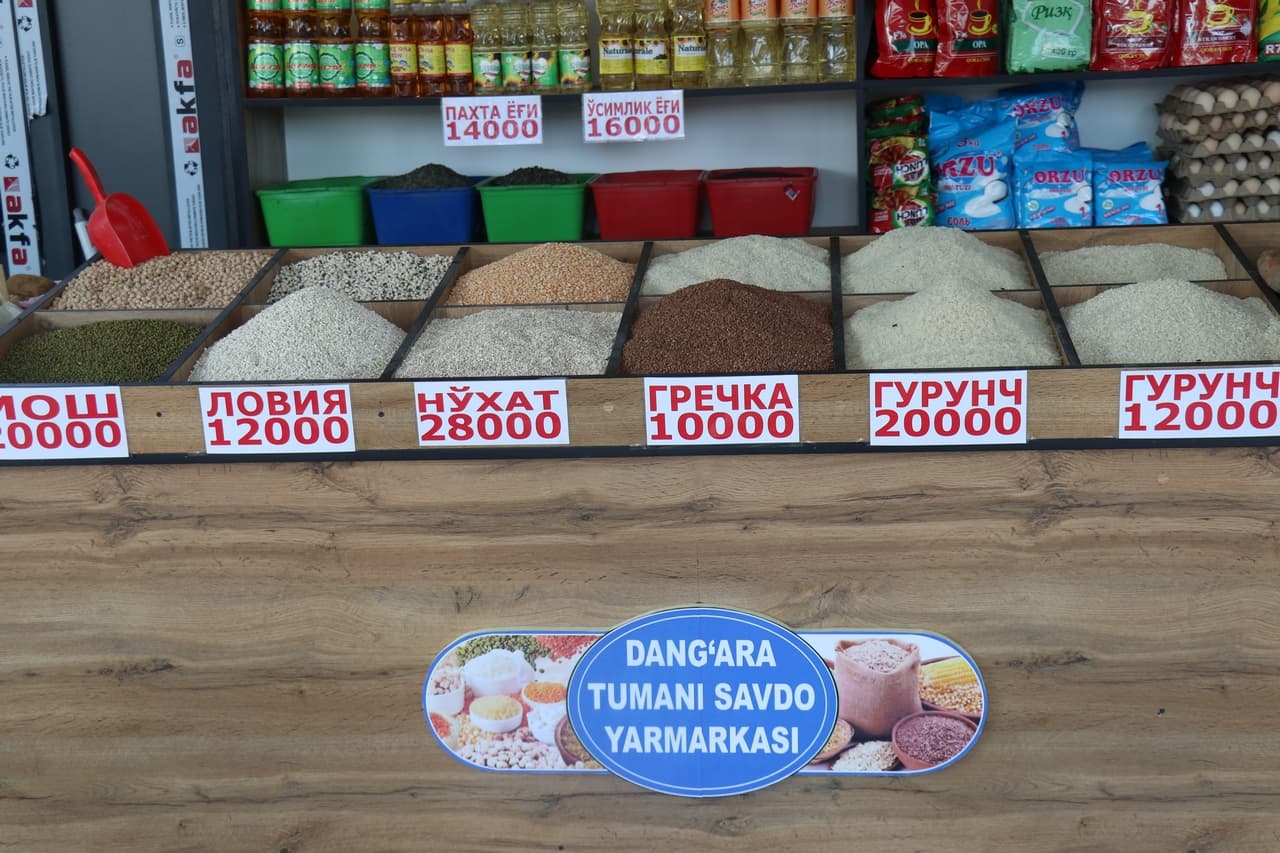 Данғара туманида арзонлаштирилган озиқ-овқат ярмаркаси