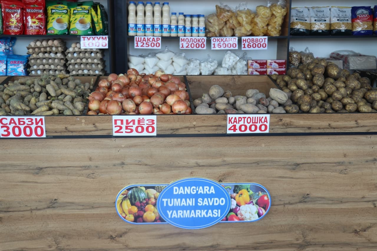 Данғара туманида арзонлаштирилган озиқ-овқат ярмаркаси