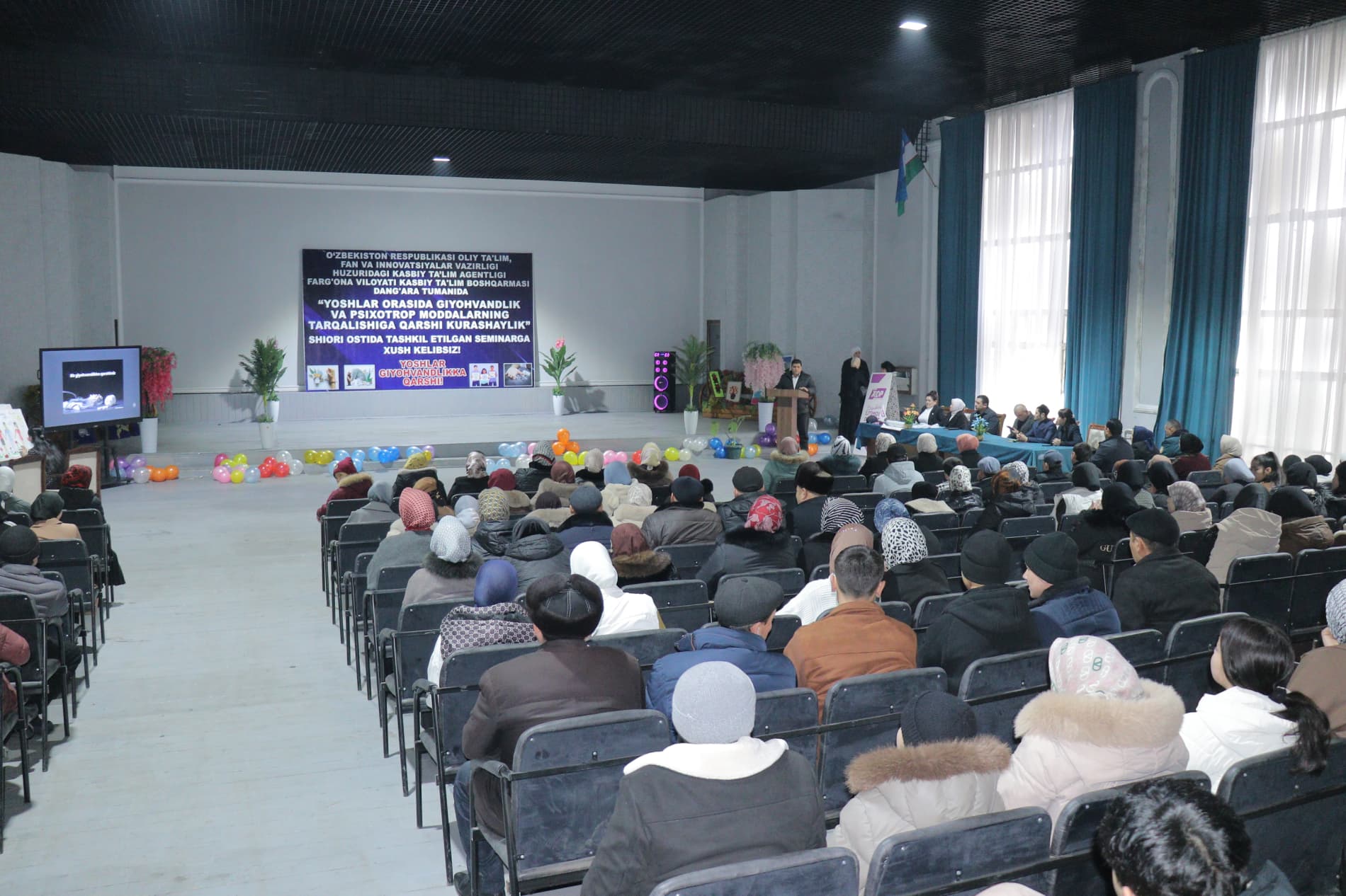 Ёшлар келажаги — соғлом ҳаётда: Данғарада гиёҳвандликка қарши маънавий тадбир