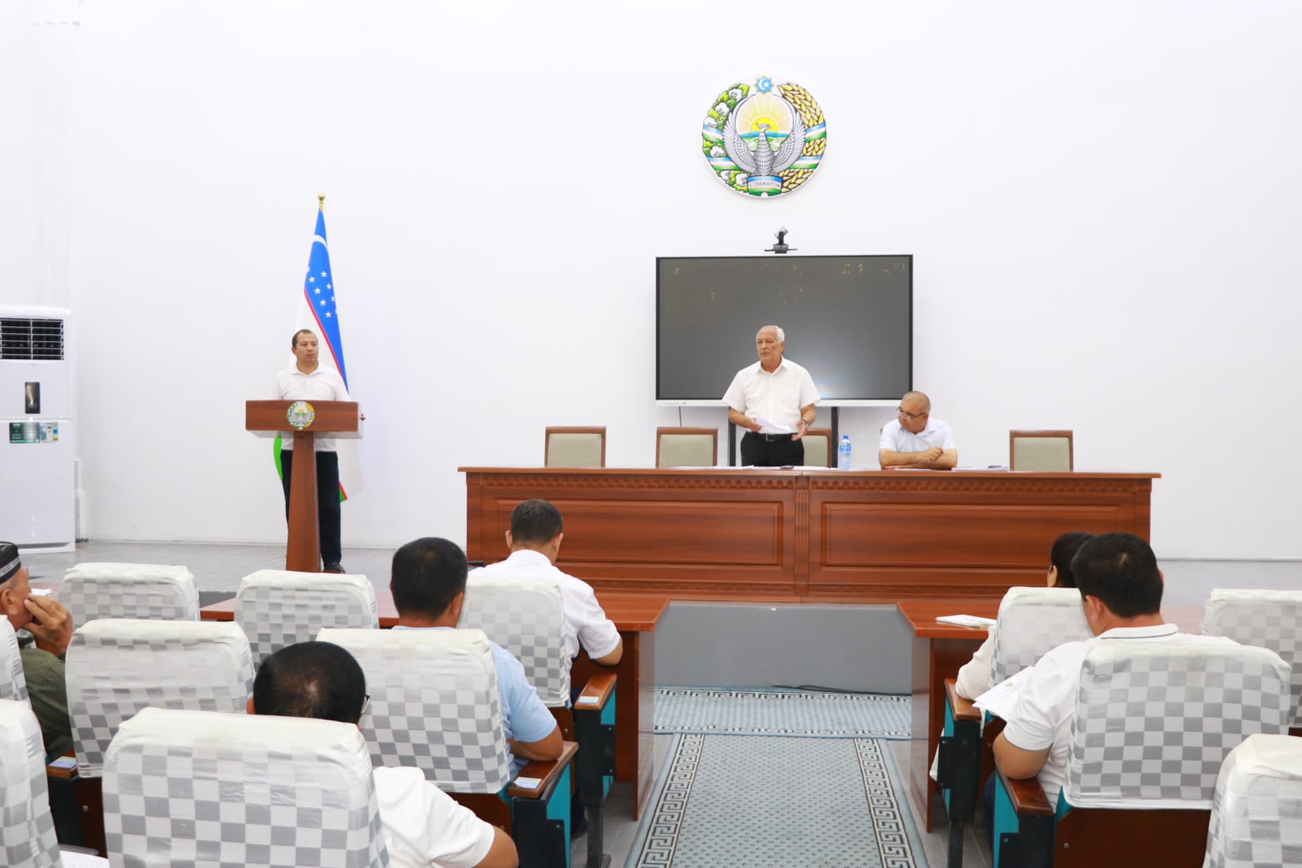 Dang‘ara tumani hokimligida Xalq deputatlari Dang‘ara tuman Kengashining VII chaqiriq 26-sessiyasi bo‘lib o‘tdi.