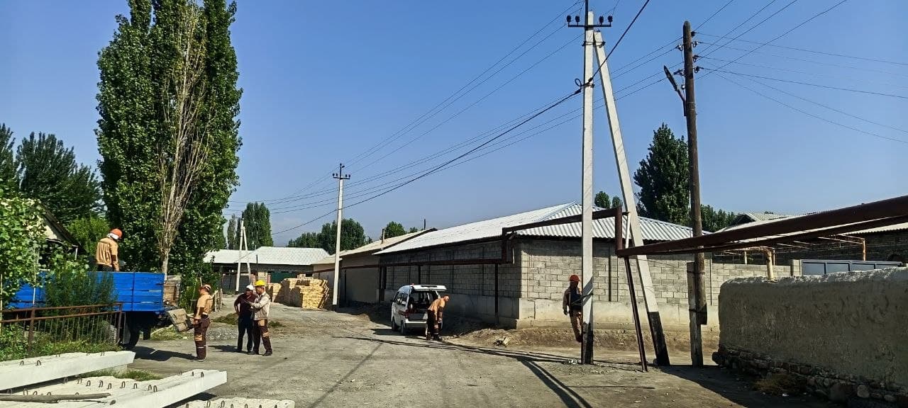 Oqjar MFYda elektr ta’minoti tizimi yangilanmoqda