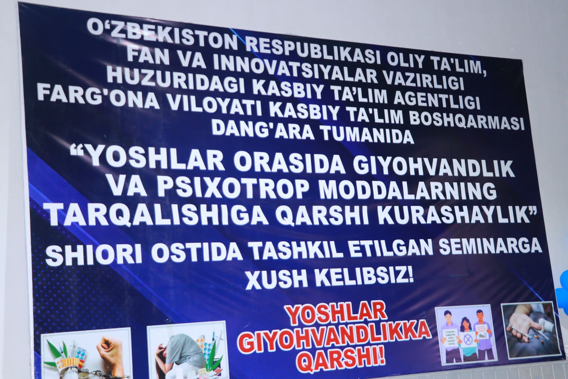 “Yoshlar orasida giyohvandlik va psixotrop moddalarning tarqalishiga qarshi kurashish”