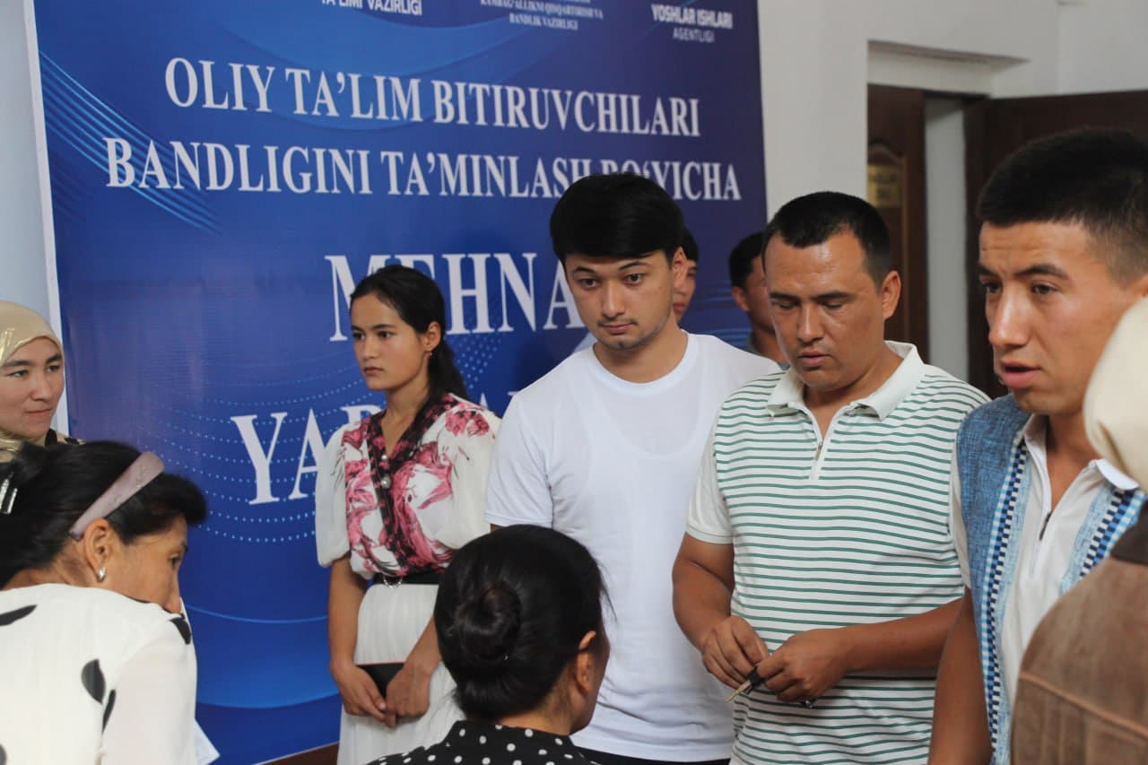 Бағдодда битирувчи ёшларни иш билан таъминлаш чоралари изчил давом этмоқда