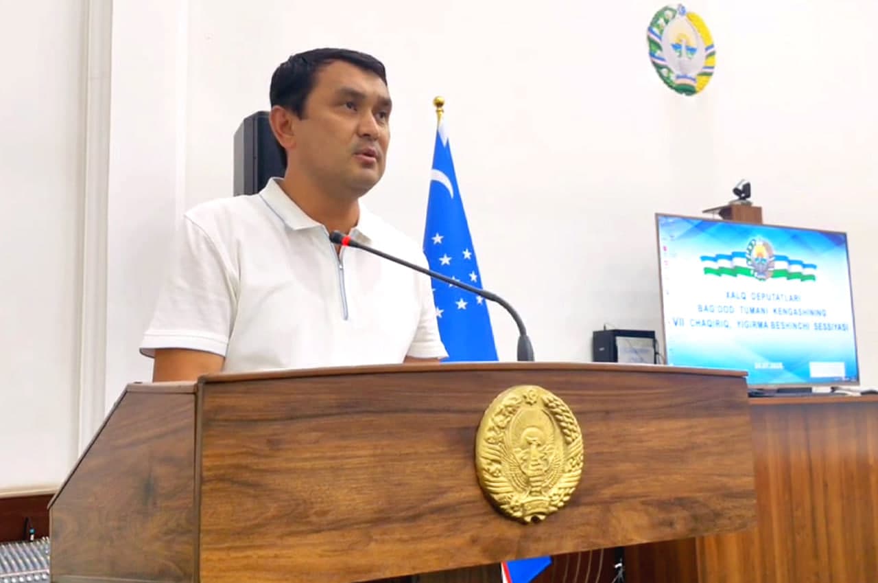 Xalq deputatlari Bag‘dod tumani Kengashining yettinchi chaqiriq navbatdagi yigirma beshinchi sessiyasi bo‘lib o‘tdi