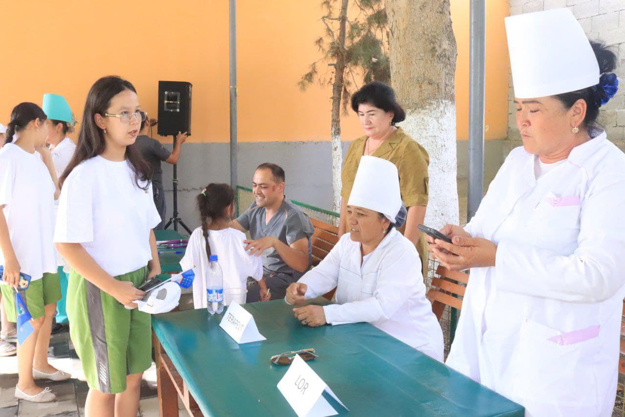 Children from Karakalpakstan have a fun holiday at the “Tong” camp