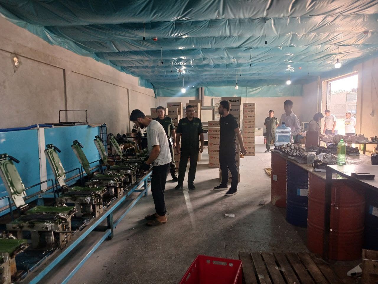 The implementation of projects in small industrial zones in Fergana district has been put under control