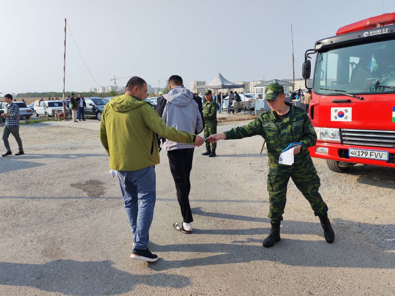 "Ёнғиндан огоҳлик" ойлиги доирасида “Водий Мега Авто” бозорида профилактик тадбирлар ўтказилди