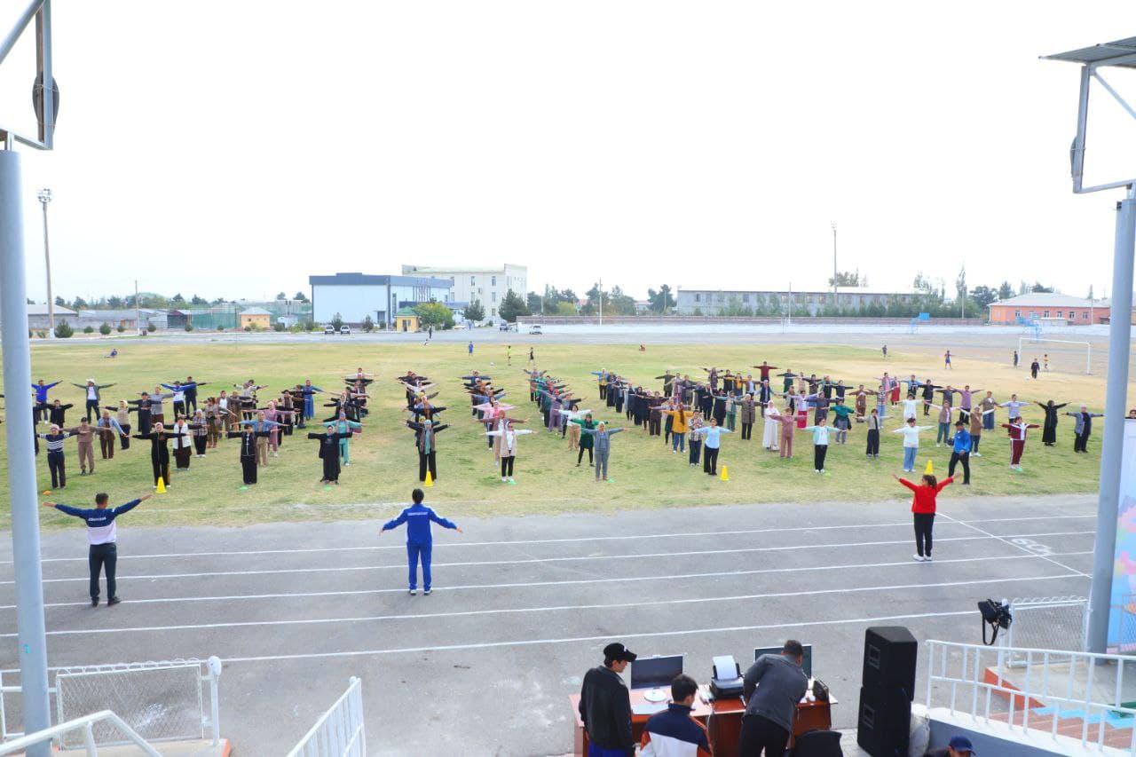 Morning Exercise Session Held with Participation of Medical Workers in Fergana District