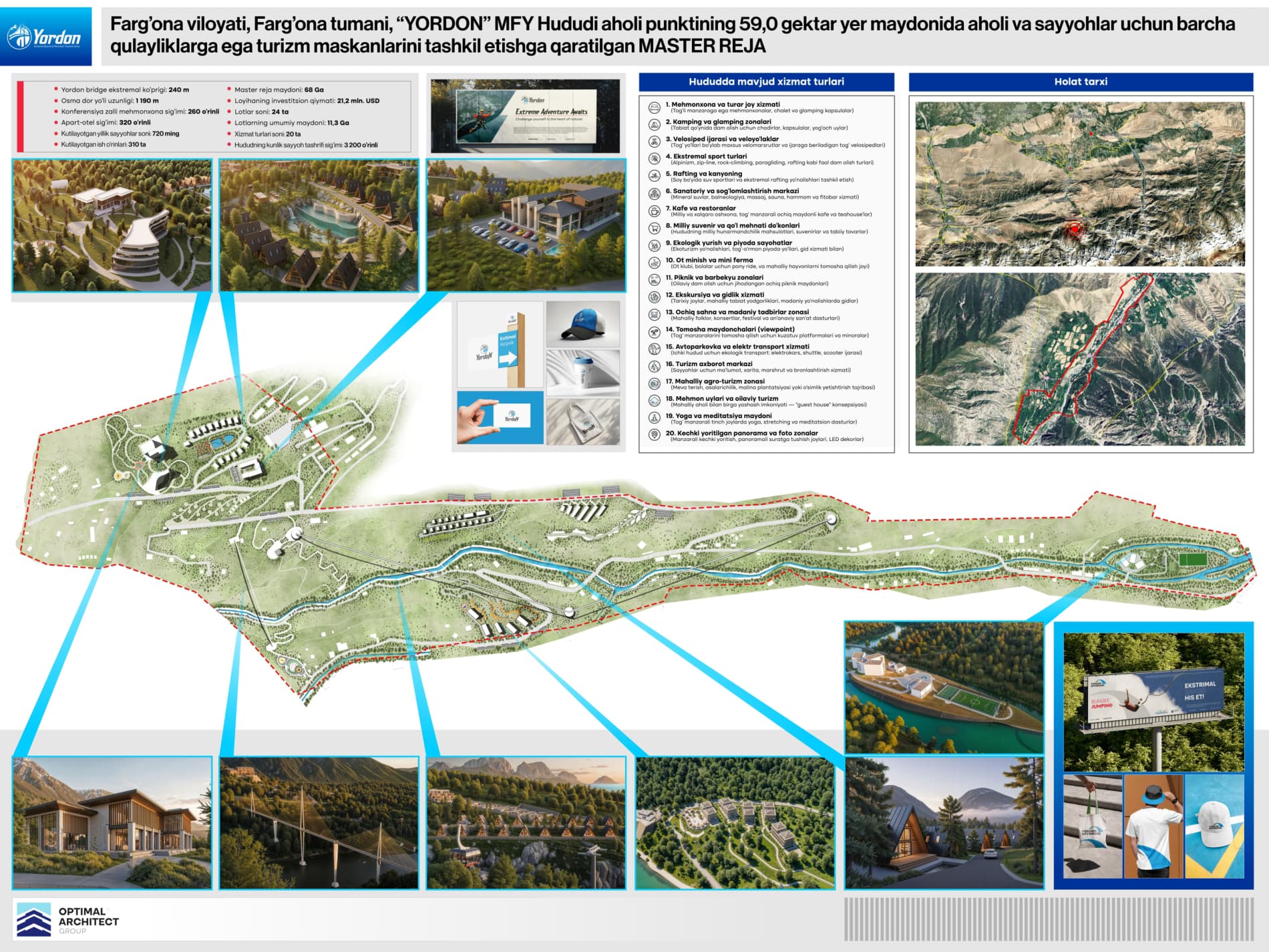 Master Plan of the “Yordon” Extreme Mountain Sports and Tourism Village