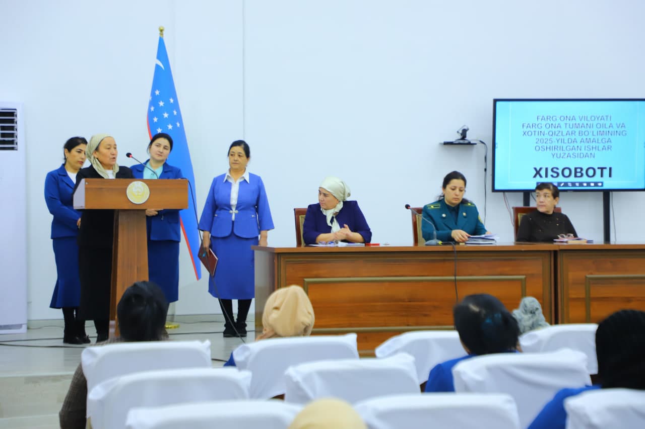 2025 Results of the Family and Women’s Affairs Department Summarized in Fergana District