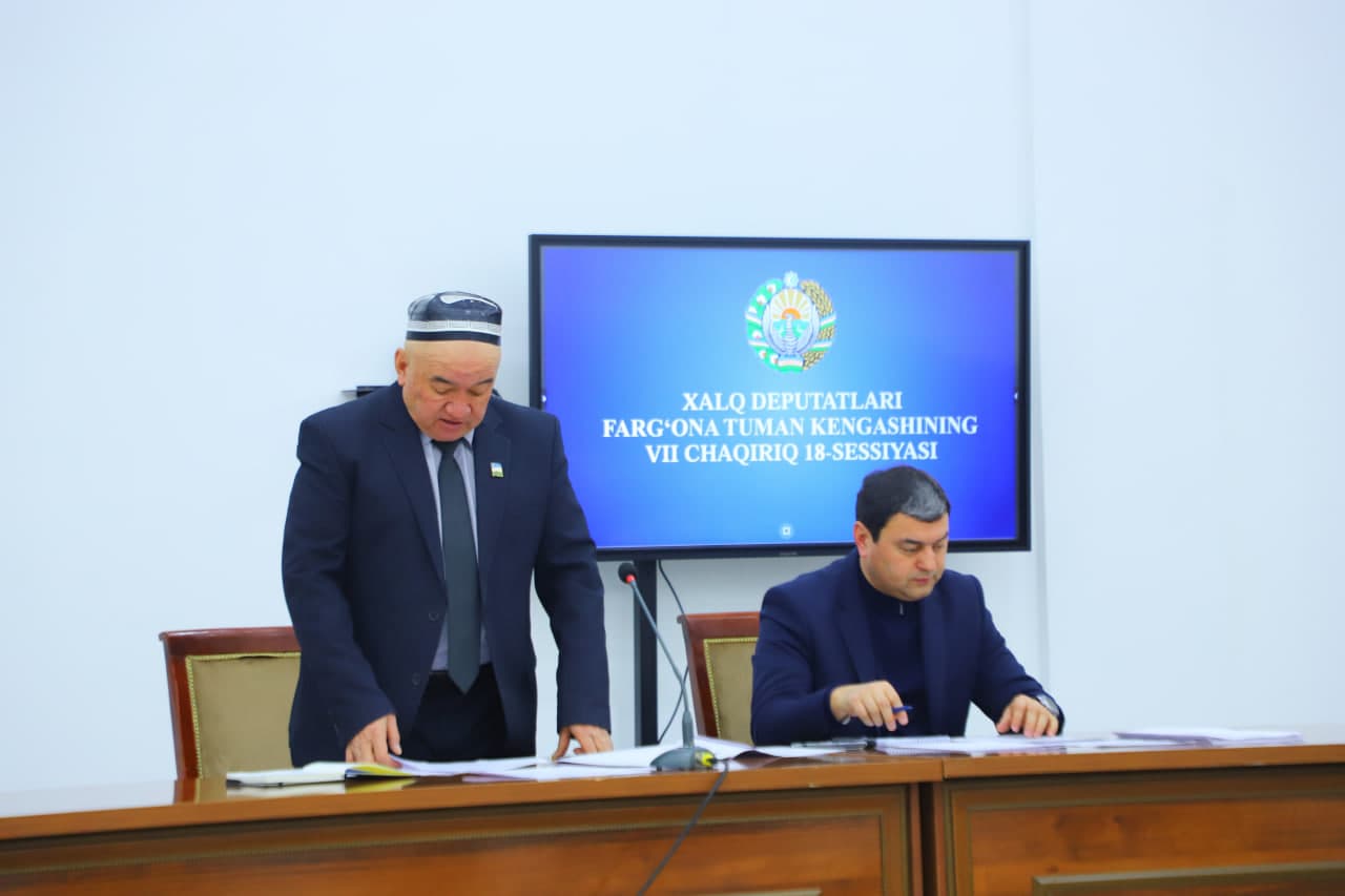 The 18th Session of the Fergana District Council was held