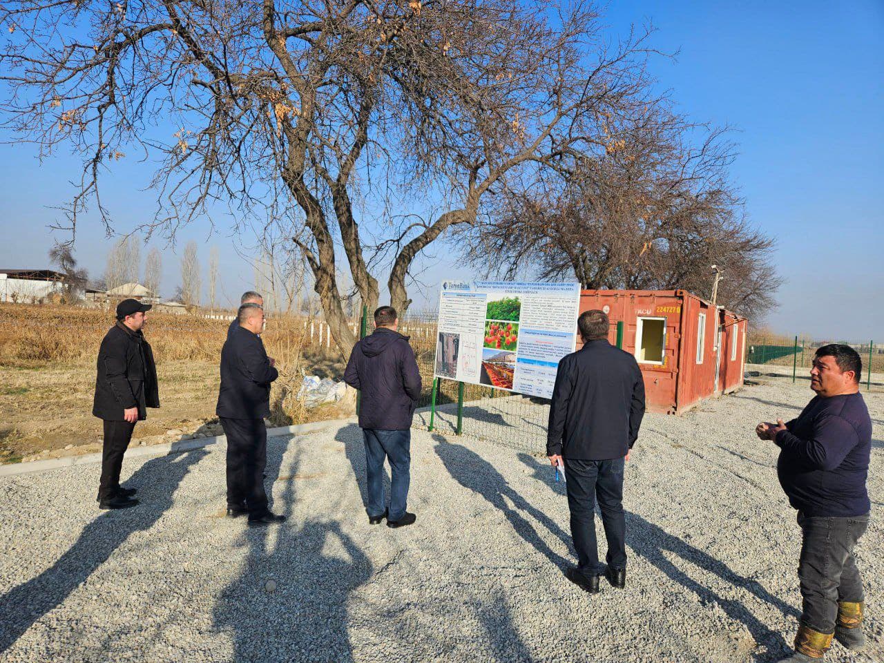 В Ферганском районе изучен проект малиновой плантации